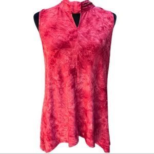 Sami & Jo Red Sleeveless Triangle Cut Tank Top Blouse EUC Size Small